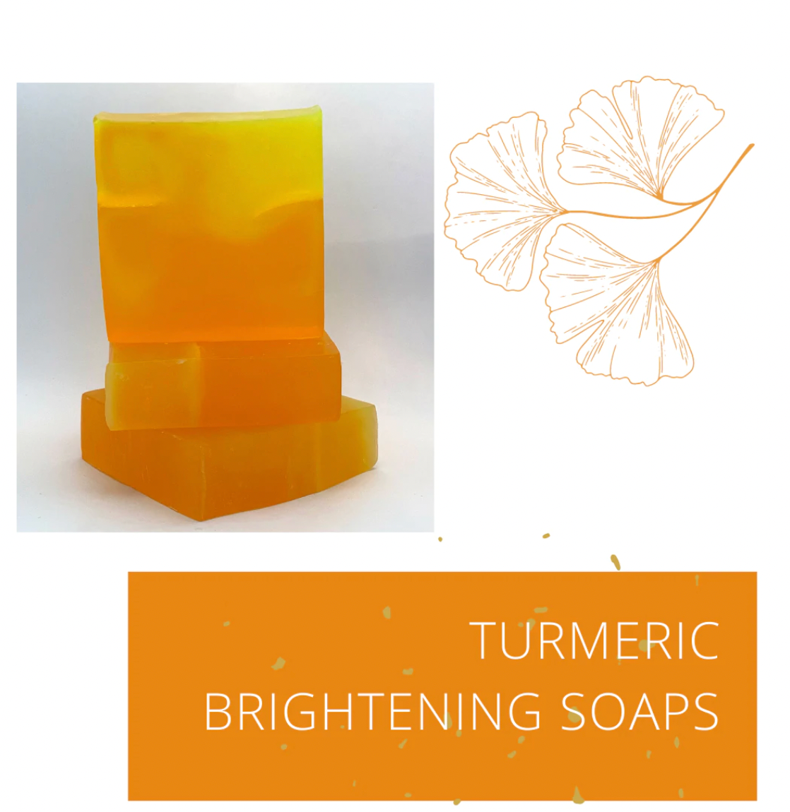 ACNE FADING TURMERIC GLOW BAR ANTISEPTIC GLYCERIN SPECIALTY SOAP