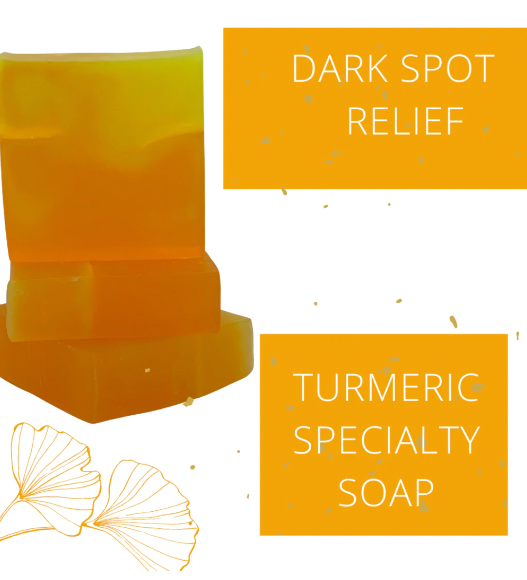 ACNE FADING TURMERIC GLOW BAR ANTISEPTIC GLYCERIN SPECIALTY SOAP